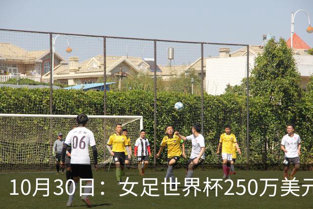 10月30日：女足世界杯250万美元备战费已对标男足，总奖金为何迟迟不公布
